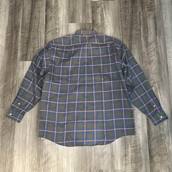 L.L. Bean Vintage US Marin Corps Tartan Long Sleeve Button Down - Large Reg - Picture 3 of 5